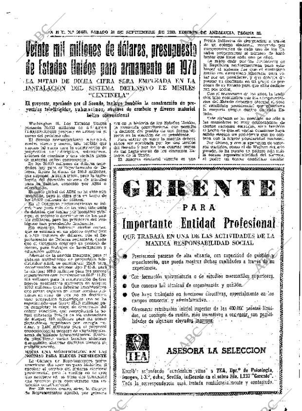 ABC SEVILLA 20-09-1969 página 33