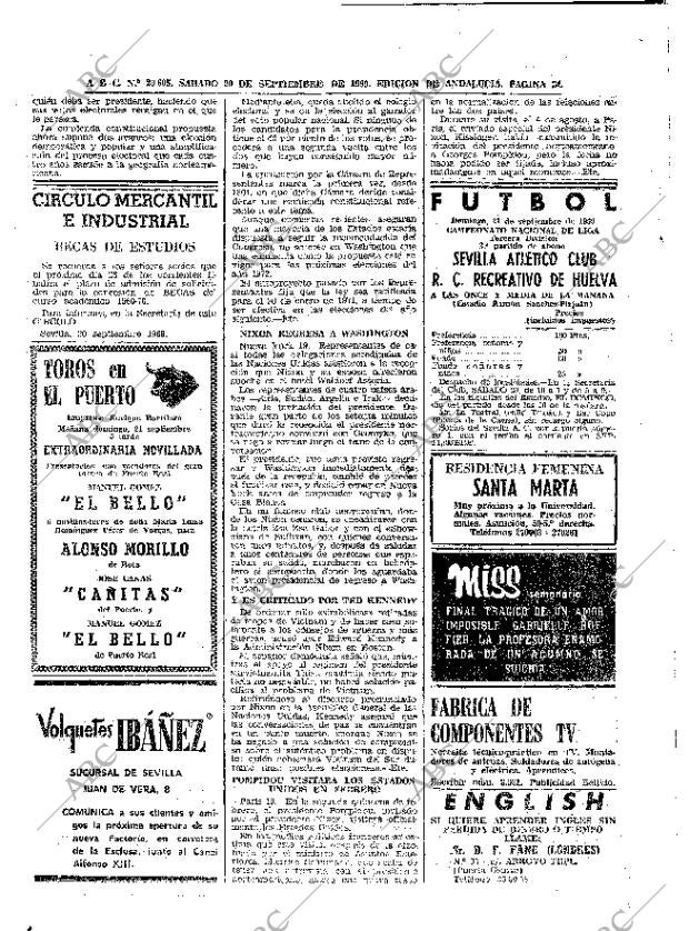 ABC SEVILLA 20-09-1969 página 34