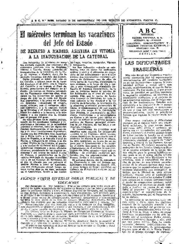 ABC SEVILLA 20-09-1969 página 41