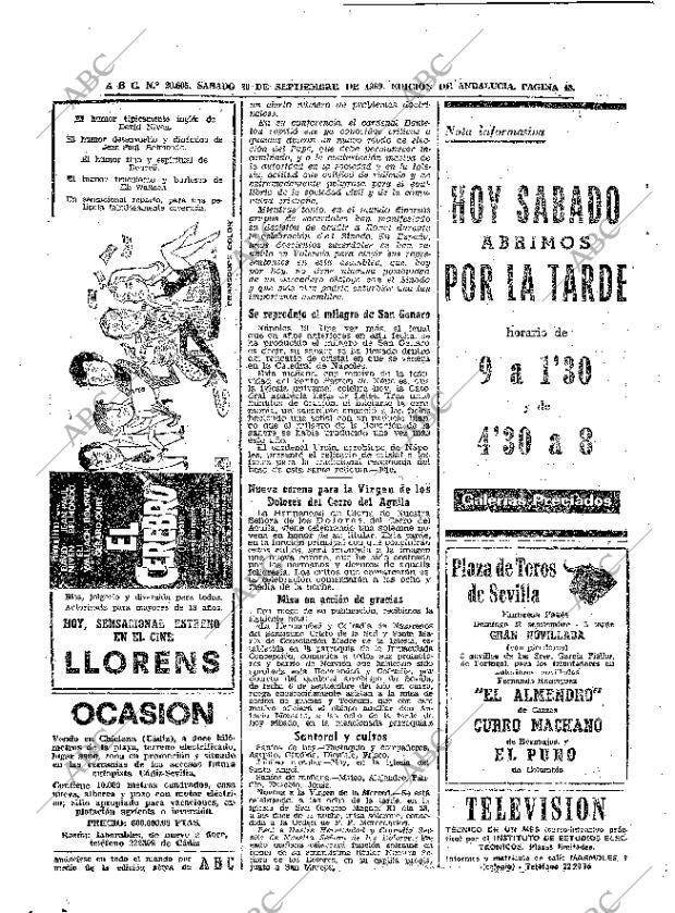 ABC SEVILLA 20-09-1969 página 48