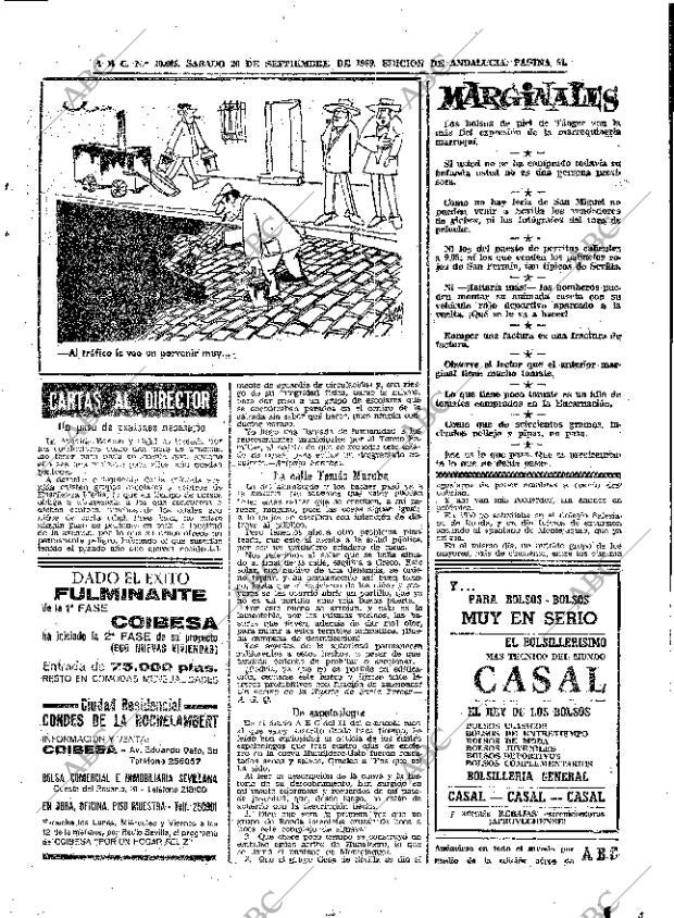 ABC SEVILLA 20-09-1969 página 51