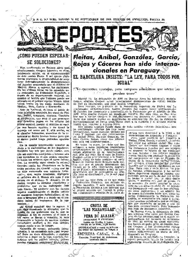 ABC SEVILLA 20-09-1969 página 59