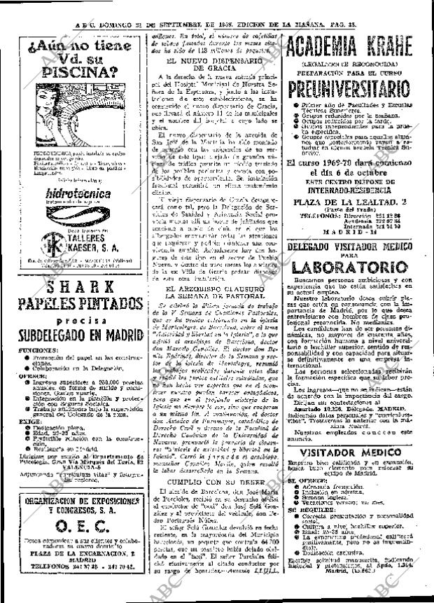 ABC MADRID 21-09-1969 página 38