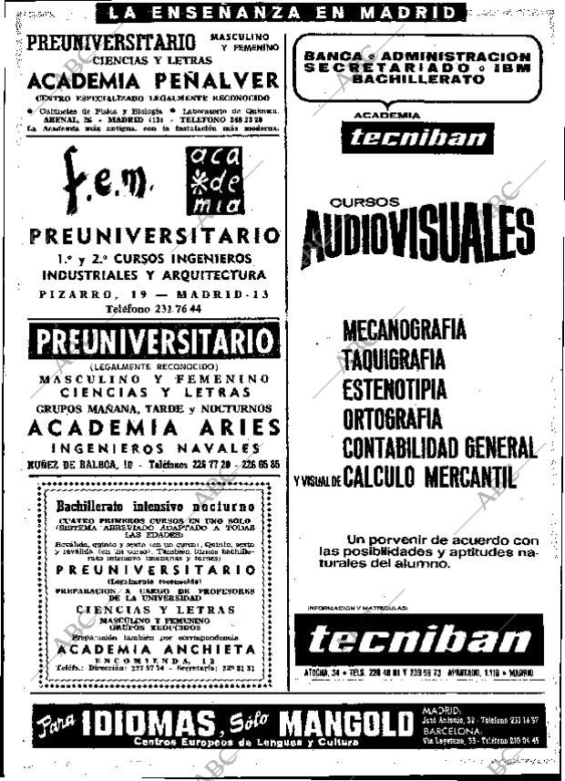 ABC MADRID 23-09-1969 página 110