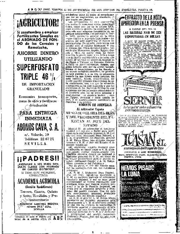 ABC SEVILLA 23-09-1969 página 18