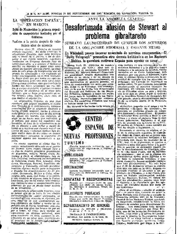 ABC SEVILLA 23-09-1969 página 19