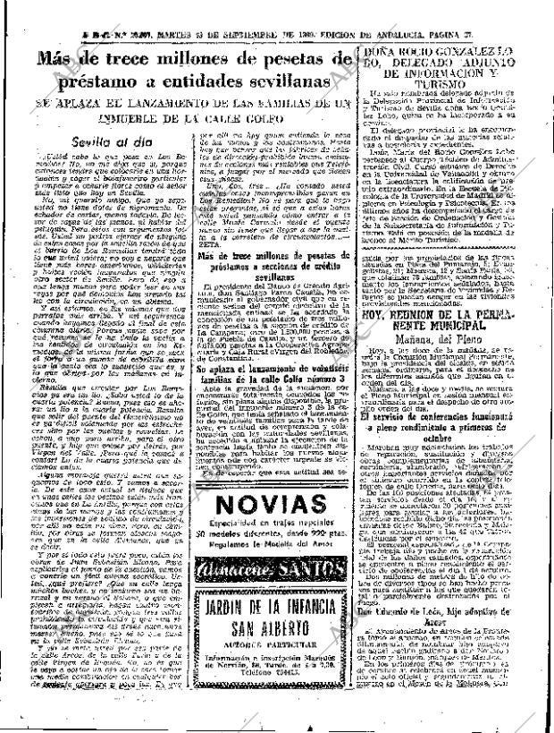 ABC SEVILLA 23-09-1969 página 27