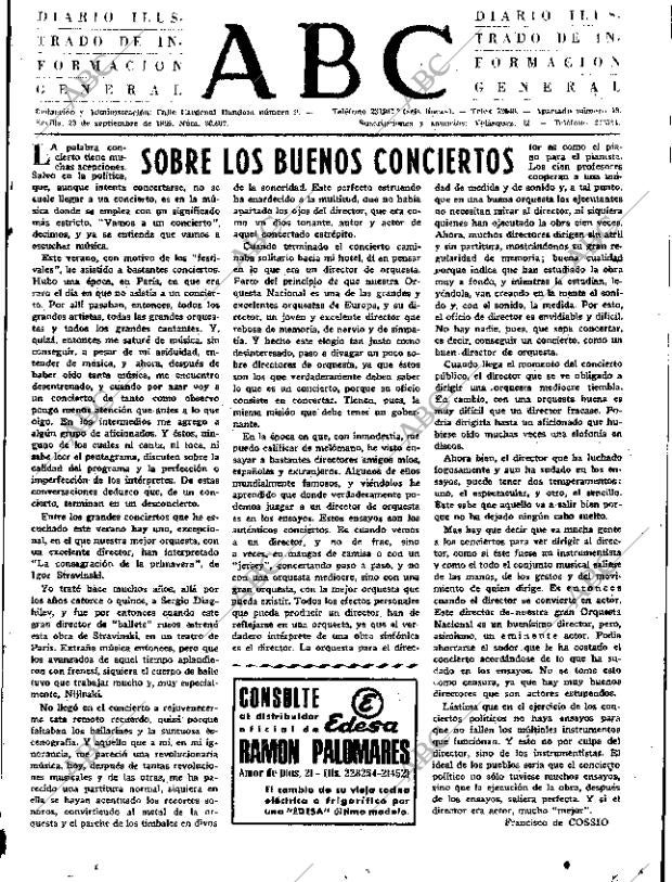 ABC SEVILLA 23-09-1969 página 3