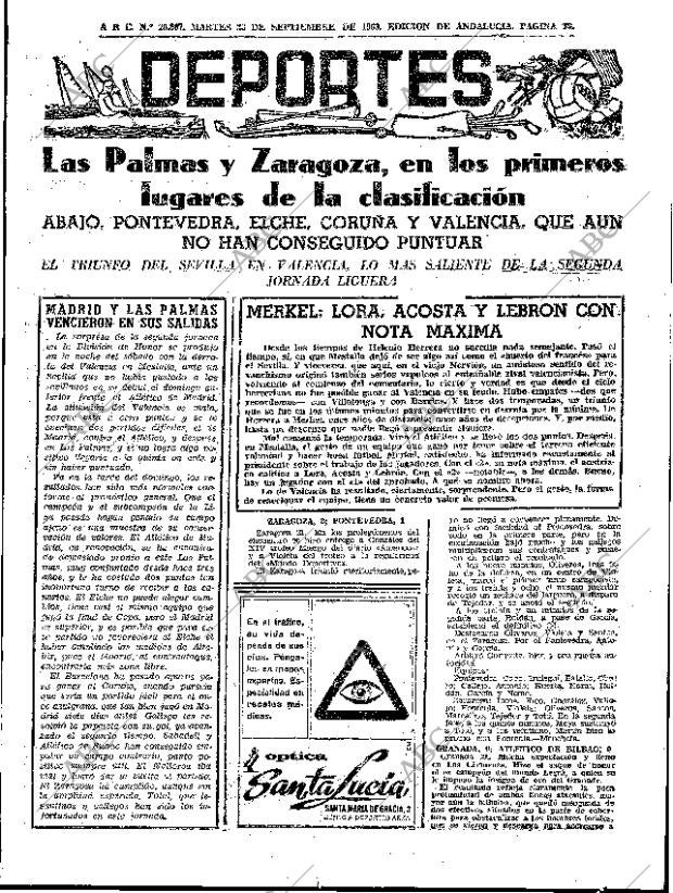 ABC SEVILLA 23-09-1969 página 33
