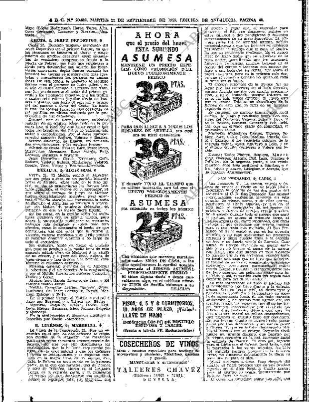 ABC SEVILLA 23-09-1969 página 40