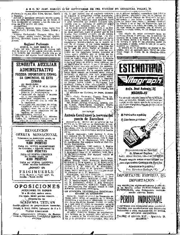 ABC SEVILLA 23-09-1969 página 42