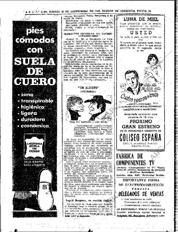 ABC SEVILLA 23-09-1969 página 50