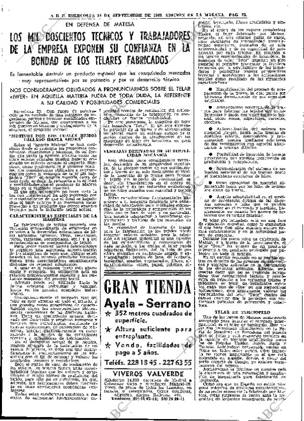 ABC MADRID 24-09-1969 página 23