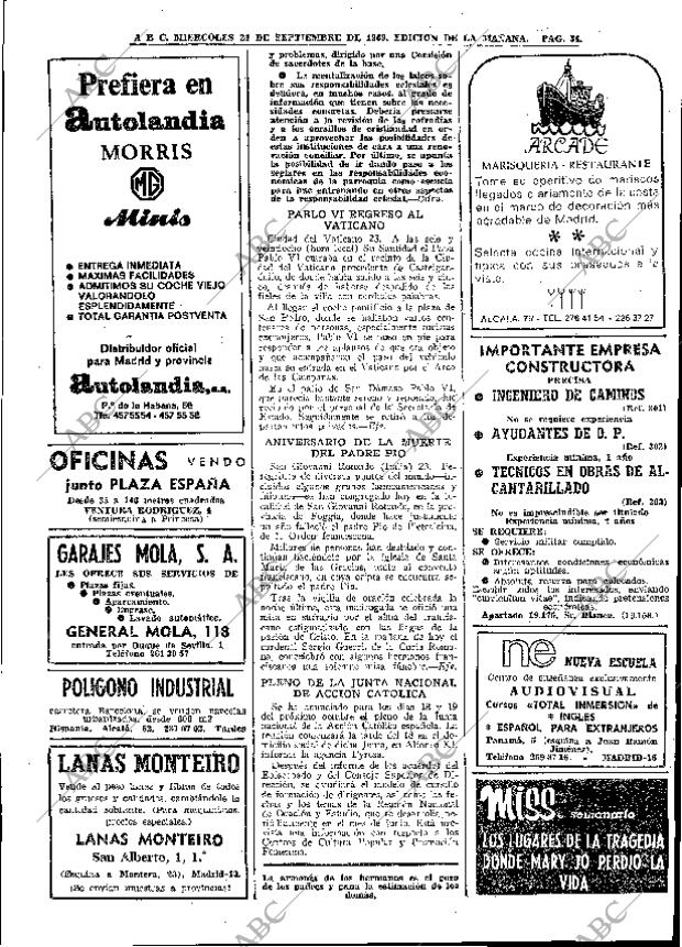 ABC MADRID 24-09-1969 página 34