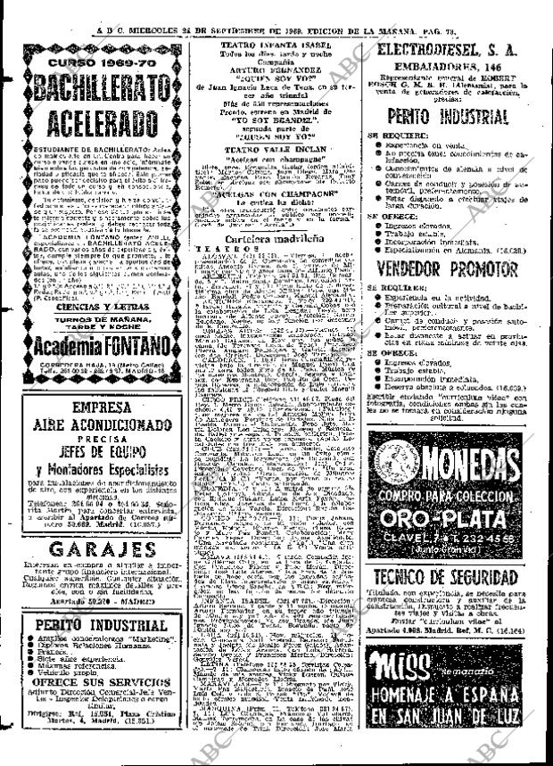 ABC MADRID 24-09-1969 página 78