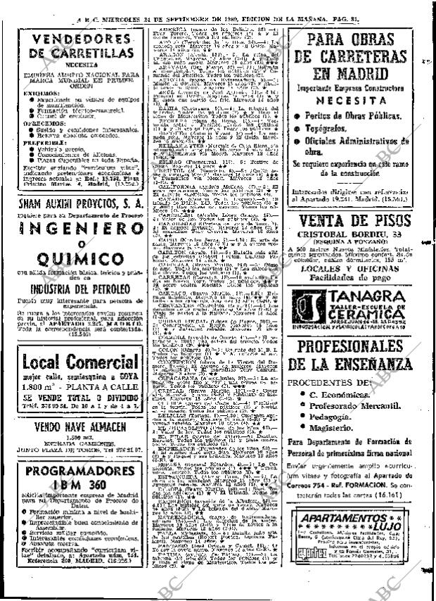 ABC MADRID 24-09-1969 página 81