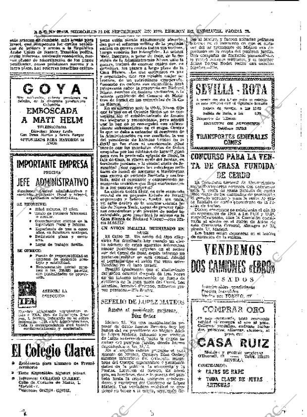 ABC SEVILLA 24-09-1969 página 38