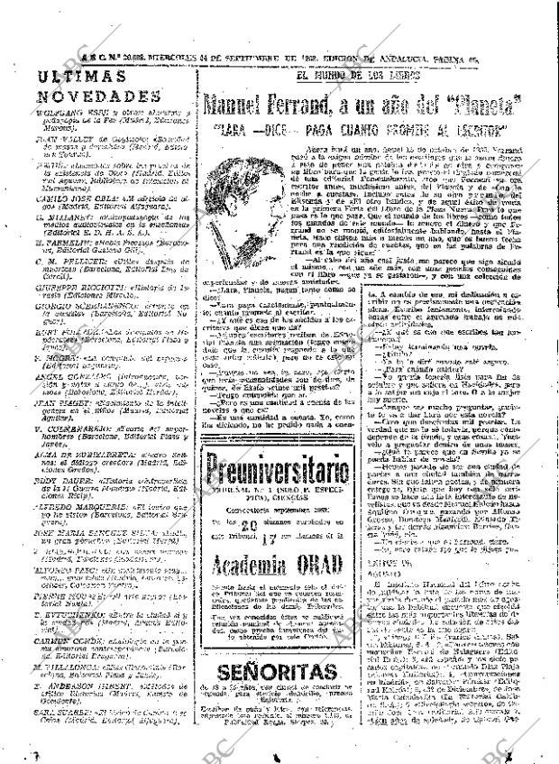 ABC SEVILLA 24-09-1969 página 45