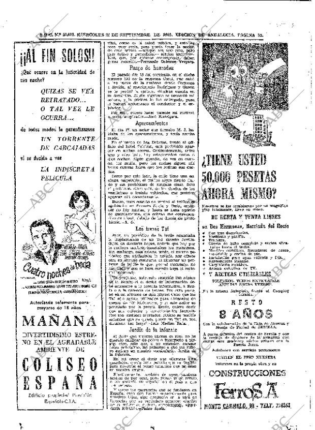 ABC SEVILLA 24-09-1969 página 52