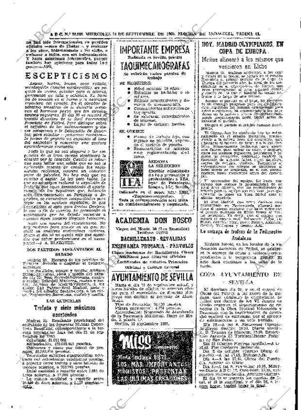 ABC SEVILLA 24-09-1969 página 61