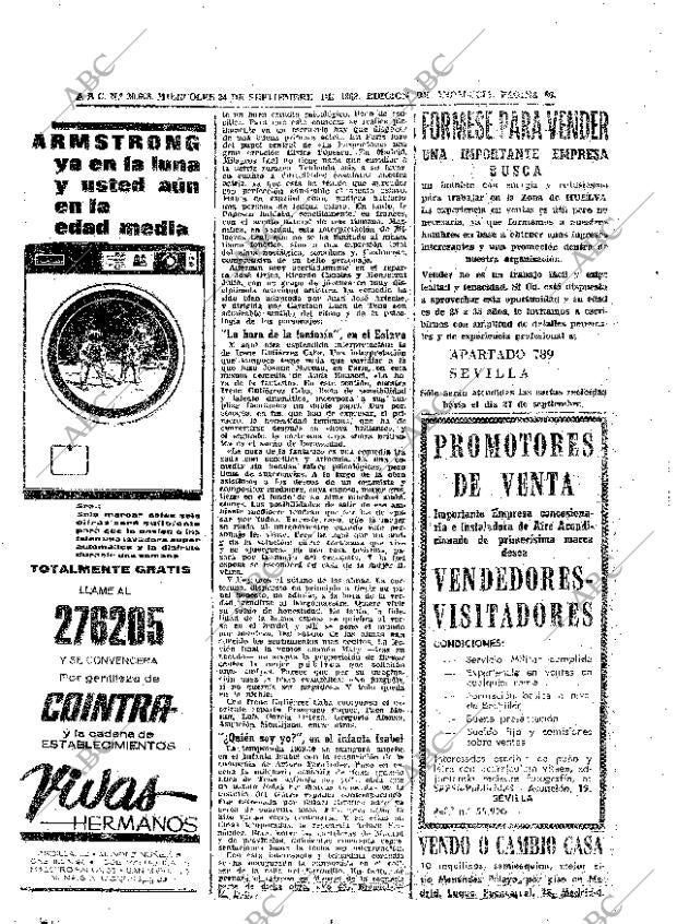ABC SEVILLA 24-09-1969 página 66