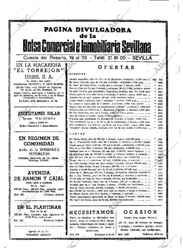 ABC SEVILLA 24-09-1969 página 74