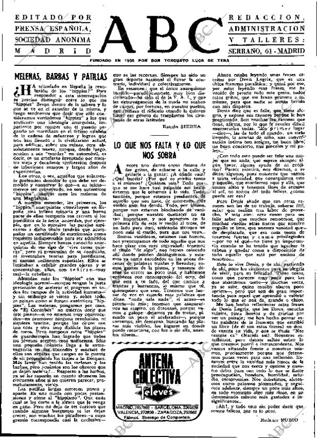 ABC MADRID 25-09-1969 página 3