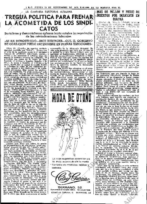 ABC MADRID 25-09-1969 página 33