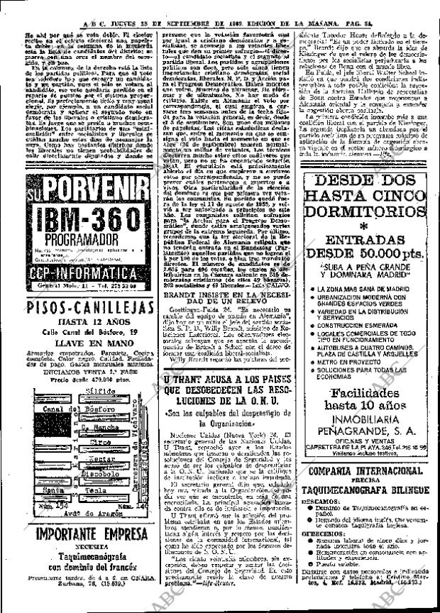 ABC MADRID 25-09-1969 página 34