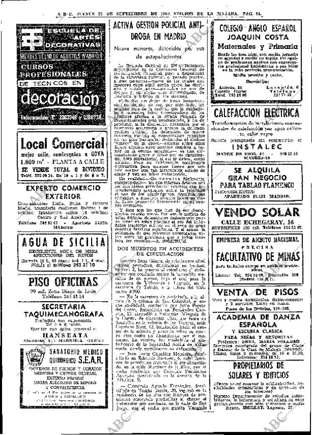 ABC MADRID 25-09-1969 página 54