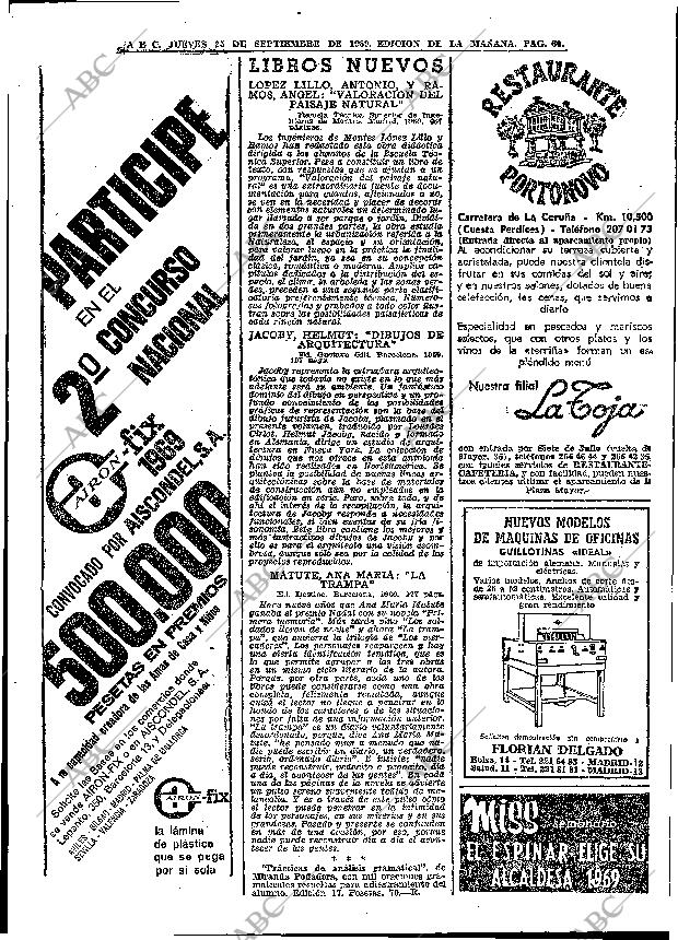 ABC MADRID 25-09-1969 página 60