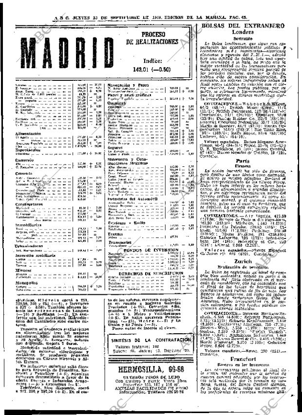 ABC MADRID 25-09-1969 página 65