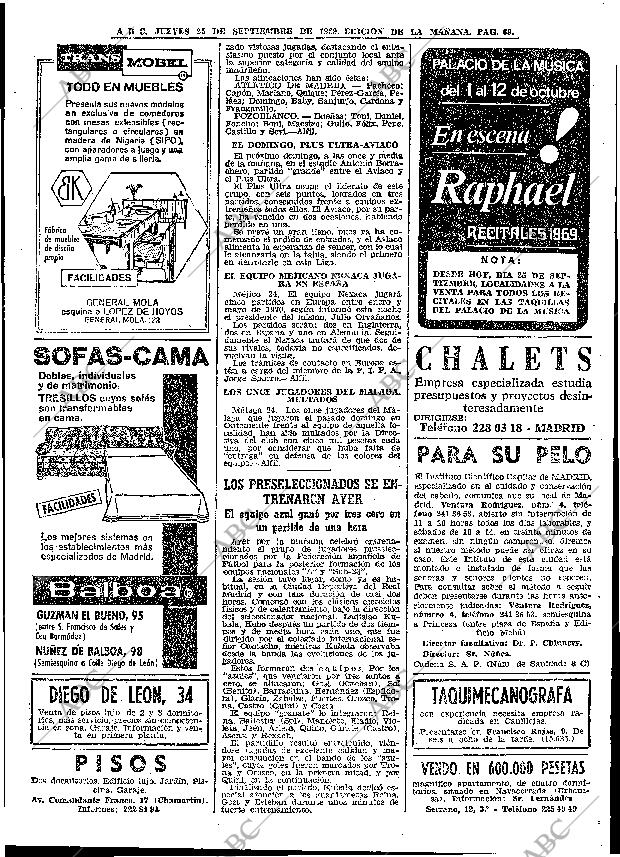 ABC MADRID 25-09-1969 página 69