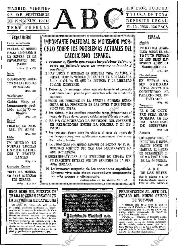 ABC MADRID 26-09-1969 página 25