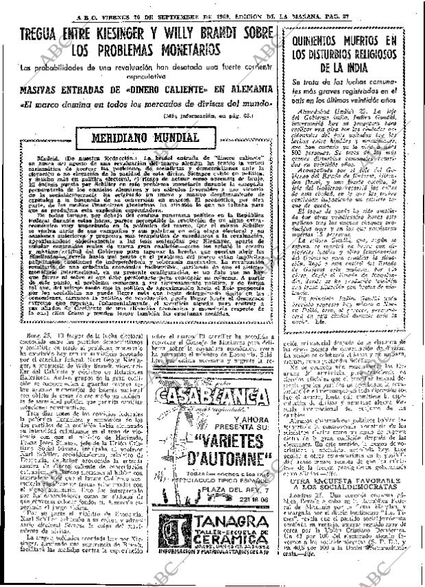 ABC MADRID 26-09-1969 página 27