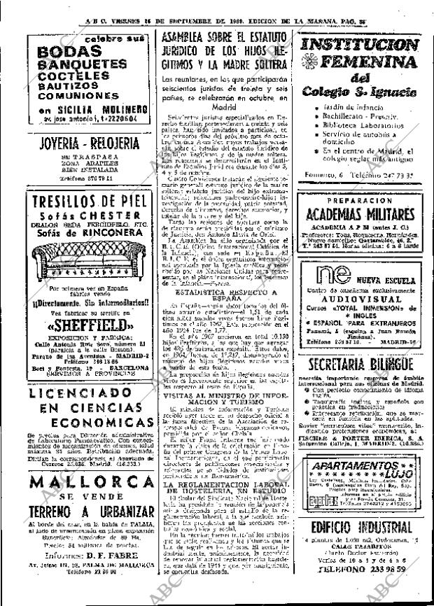 ABC MADRID 26-09-1969 página 38