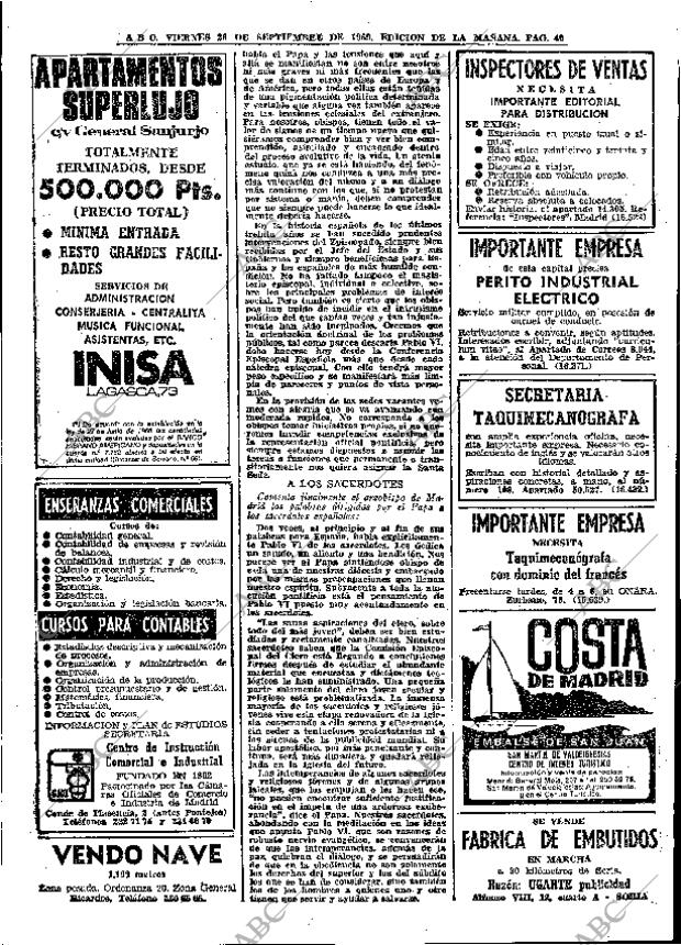 ABC MADRID 26-09-1969 página 40