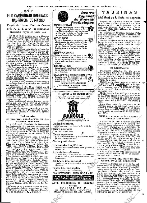 ABC MADRID 26-09-1969 página 77