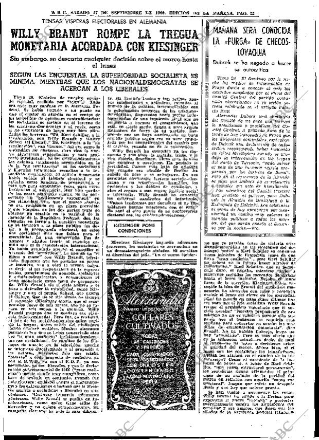 ABC MADRID 27-09-1969 página 33