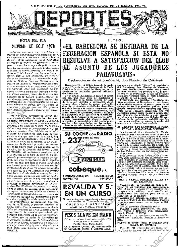 ABC MADRID 27-09-1969 página 77