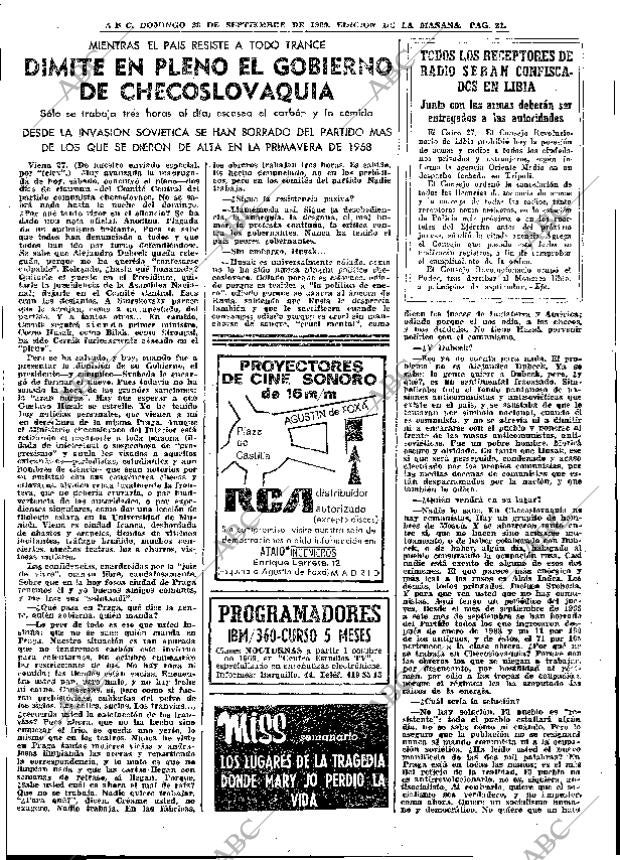 ABC MADRID 28-09-1969 página 21