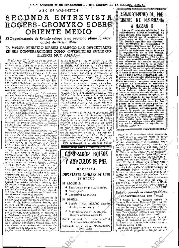 ABC MADRID 28-09-1969 página 23