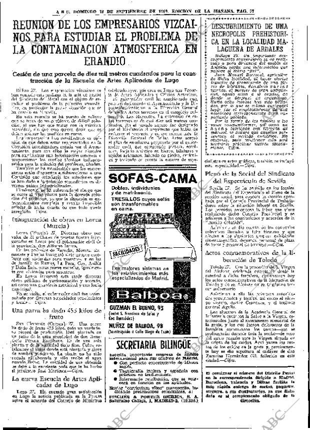 ABC MADRID 28-09-1969 página 37