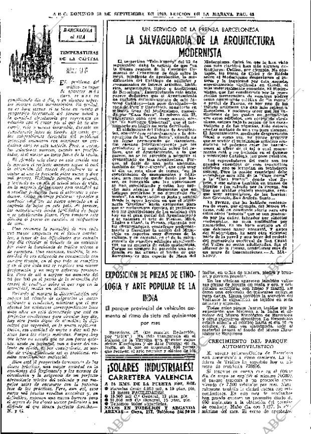 ABC MADRID 28-09-1969 página 43