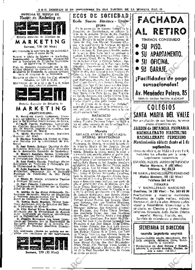 ABC MADRID 28-09-1969 página 50