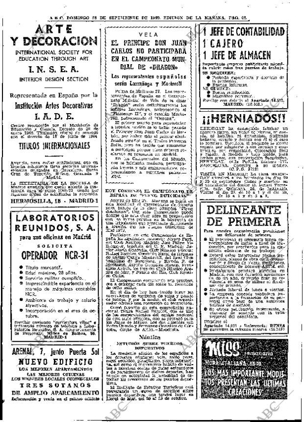 ABC MADRID 28-09-1969 página 62