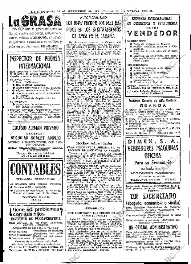 ABC MADRID 28-09-1969 página 64