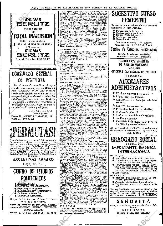 ABC MADRID 28-09-1969 página 73