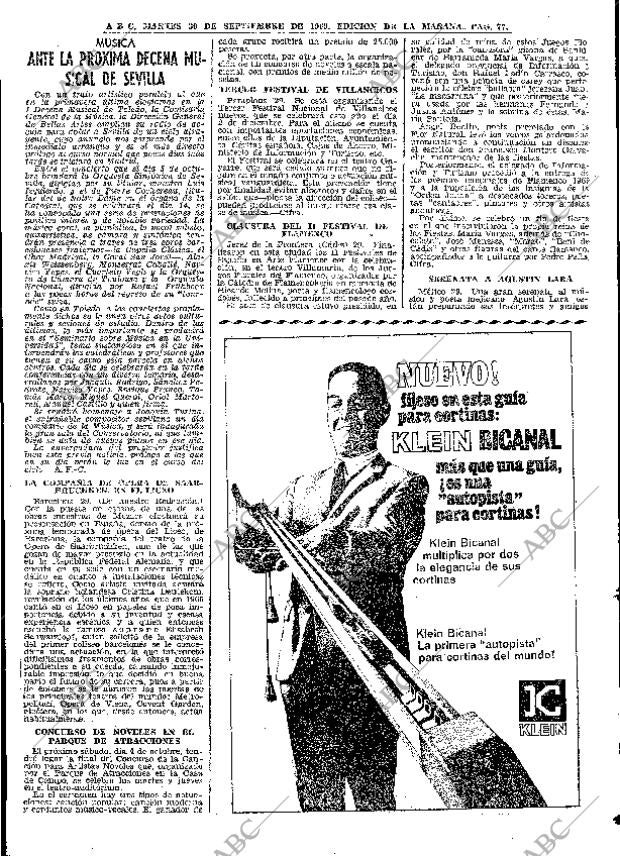 ABC MADRID 30-09-1969 página 77