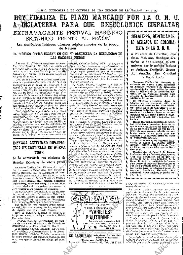 ABC MADRID 01-10-1969 página 19
